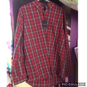 XL Plaid Button Down (NWT)